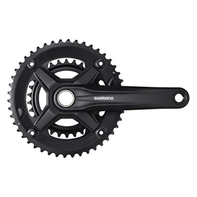 Imagen de Shimano Altus FC MT210 Juego de Platos 46/30, 9 velocidades, Negro, 170 mm, sin Protector Cadena