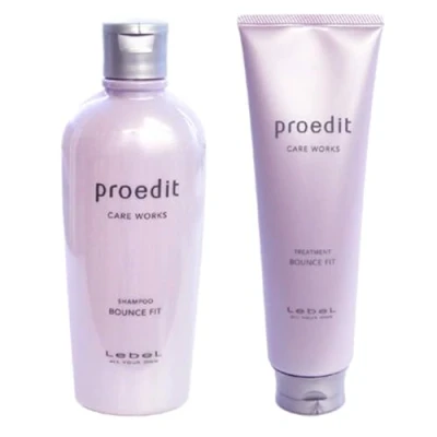 Imagen de Lebel Proedit Care Works Hair Shampoo 300ml &amp; Ttreatment 250ml Set Bounce Fit (Green Tea Set)