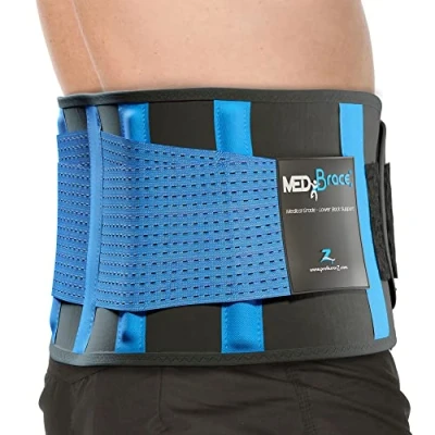 Imagen de MEDiBrace Apoyo Lumbar con Fuertes Tirantes de Doble Banda, Faja para la Cintura/Espalda Hombre y Mujer