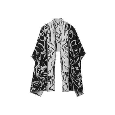 Imagen de Desigual Faces Bufanda, Mujer, Talla: One Size, Black