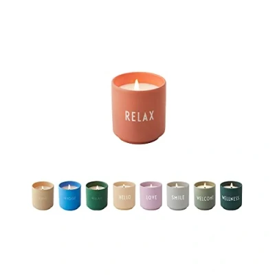 Imagen de Design Letters Vela Aromática Regalos Originales Para Mujer, Hombre 16 Oz Velas Decorativas Grande Perfumadas 100% Cera de Soja Mecha 51 hr Quemar Aroma Flores, Madera y Fruta