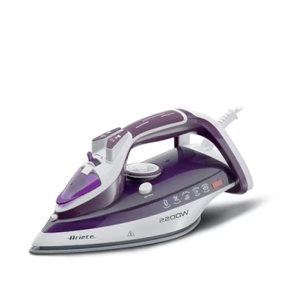 Imagen de Ariete 6243 Seco y de vapor 2200W Cerámico Púrpura, Color blanco Plancha (CE)