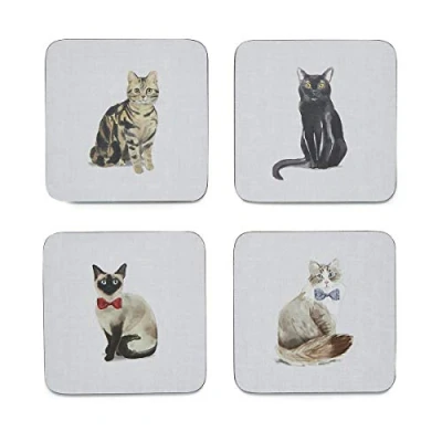 Imagen de Curious Cats Posavasos (4 Unidades)