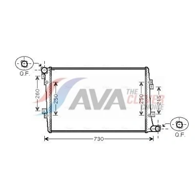 Imagen de PRASCO VNA2255 Radiador, refrigeración del motor Aluminio 648 404 32 Con acoplamientos rápidos Aletas soldadas VOLKSWAGEN: Golf 5