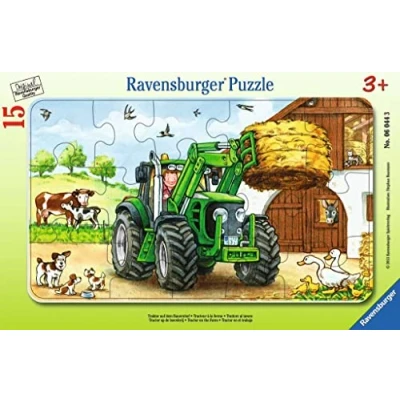 Imagen de Ravensburger Tractor on The Farm Disney Puzzle (15 Piezas) (6044)
