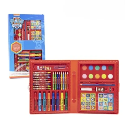 Imagen de CERDÁ LIFE&#039;S LITTLE MOMENTS Caja para Colorear de la Patrulla Canina Con Rotuladores y Lapiceros Colores, Acuarelas Pegatinas Kit Material Escolar Producto Original Diseñado en España