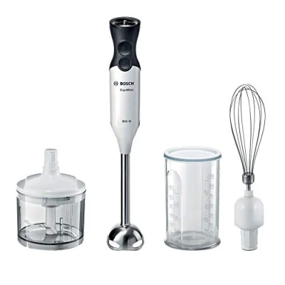Imagen de Batidora de mano ErgoMixx 800W con regulador, picador, levantaclaras y vaso