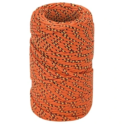 Imagen de vidaXL Cuerda de Barco Polipropileno Naranja 2 mm 25 m