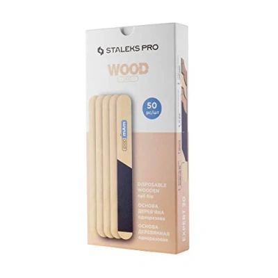 Imagen de Staleks Pro Expert Base DE acero inoxidable y madera para limas desechables reemplazables adhesivas funda (BASE DESECHABLE MADERA)