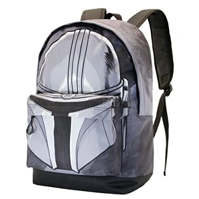 Imagen de Star Wars Mochila HS FAN, 30 x 43 cm, Capacidad 22 L, The Mandalorian Helmet