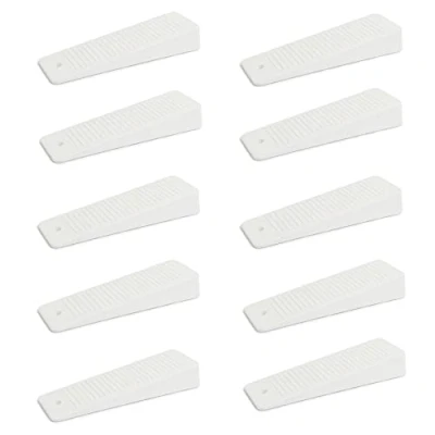 Imagen de 10 x Cuña para puerta/Tope puerta de goma dura sossai® TSK95 Color: blanco