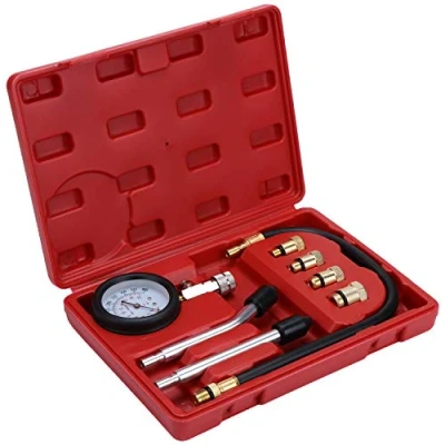 Imagen de WiMas Compresión de Cilindro Motor Kit, Set Prueba Medidor Herramienta Diagnóstico con Estuche Plástico