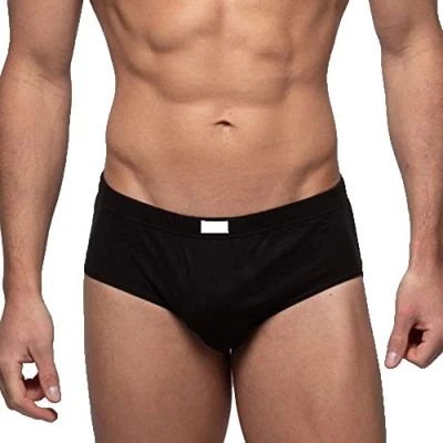 Imagen de Abanderado 525 Slip Hombre Cerrado Clasico Color: Negro Talla: EG