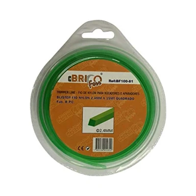 Imagen de Bricoferr BF100 81 Hilo para desbrozadora (2,4 mm x 15 metros, cuadrado)