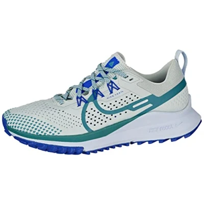 Imagen de NIKE React Pegasus Trail 4, Zapatillas Hombre, Light Silver Mineral Teal Racer Blue, 44.5 EU