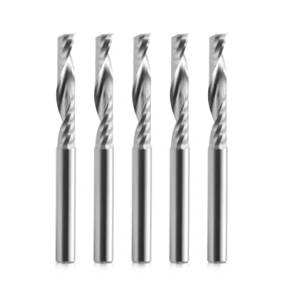 Imagen de EU_HOZLY Vástago de 4 mm, diámetro corte longitud ranura 22 1 fresa ranura, fresadora en espiral CNC, herramienta upcut para acrílico, PVC, ABS, madera contrachapada,