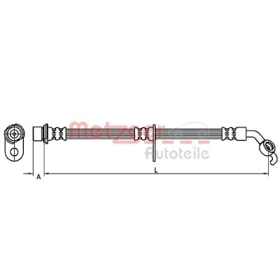 Imagen de METZGER 4110099 Latiguillos de Freno 585 TOYOTA: RAV4 II SUV