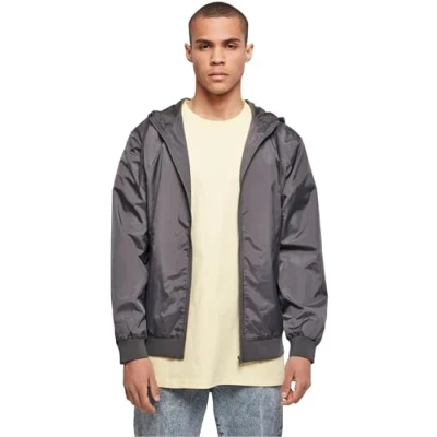 Imagen de Build Your Brand Windrunner Chaqueta, Dark Shadow/Dark Shadow, L para Hombre