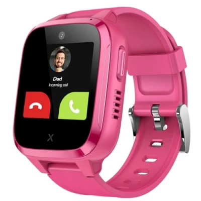 Imagen de XPLORA Kidzi Teléfono Reloj 4G para niños (con SIM) Llamadas, Mensajes, Modo Colegio, SOS, GPS, Cámara y Podómetro Incluye 3 Meses de suscripción Gratuita (Rosa)