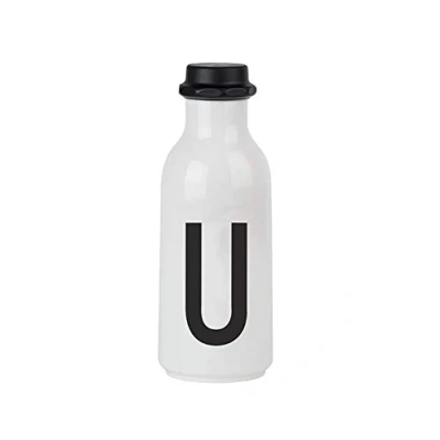 Imagen de Design Letters Botella de Agua Blanco 500 Ml (A Z) para Niño, Adults Botellas Niños Colegio Libre BPA/BPS Garrafa Personalizada Irrompible a Prueba Fugas