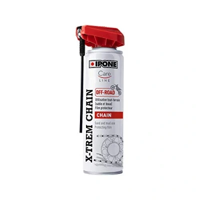 Imagen de IPONE Grasa para Cadena Moto Todo Terreno X trem Chain Off Road Formulación Antiadherente Pulverización precisa sin salpicar Dosificador Multiposición 250 ml