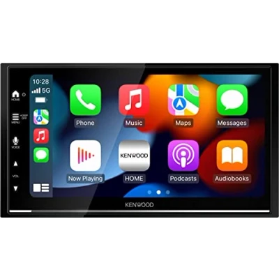 Imagen de KENWOOD DMX7722DABS: receptor AV multimedia digital de 17,3 cm (6,8») con CarPlay inalámbrico y Android Auto (4 x 50 W, DAB+/FM, BT, 3 salidas presalida 2,5 V, USB, control para iPod/iPhone)