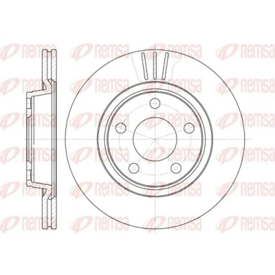 Imagen de REMSA 6548.10 Disco de freno Eje delantero 280, 280 22 5 ventilado AUDI: A4 B7 Berlina, B6 Avant, SEAT: Exeo ST, Berlina