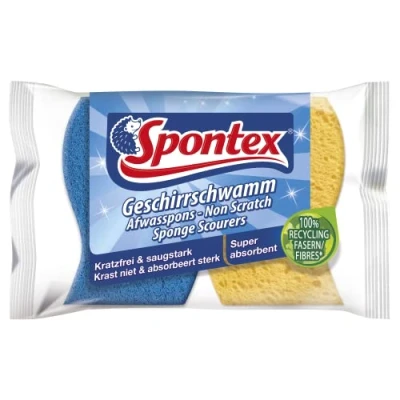 Imagen de Spontex Juego de 2 esponjas antiarañazos y absorbentes