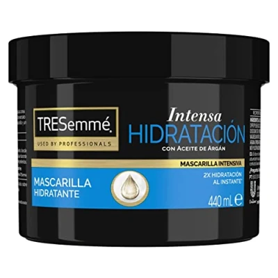 Imagen de TRESemmé Mascarilla Intensiva Intensa Hidratación para pelo seco o dañado con Aceite de Argán y Vitamina E, nutre fortalece 440ml