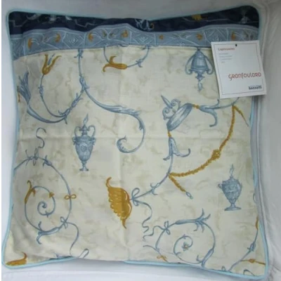 Imagen de Bassetti OPLONTIS Funda de cojín para granfoulard, 100% algodón, 57 Hilos por cm², Azul, 40 x cm