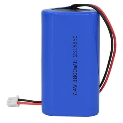 Imagen de SZAJOR batería de Iones Litio 18650, Recargable 7,4 V y 3800mAh para Banco energía Linterna con Enchufe XH