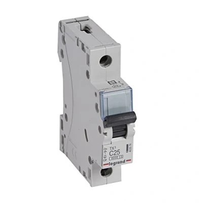 Imagen de Legrand 403578, Interruptor Automático Magneto Térmico, 1P, 25A, Curva C, 6 kA, 1 módulo, TX3