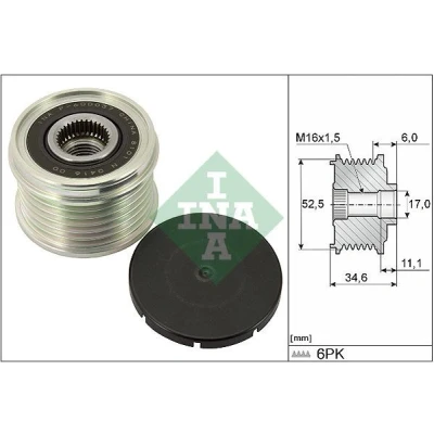 Imagen de INA 535 0315 10 Rueda Libre Alternador se requiere herramiente especial para montaje