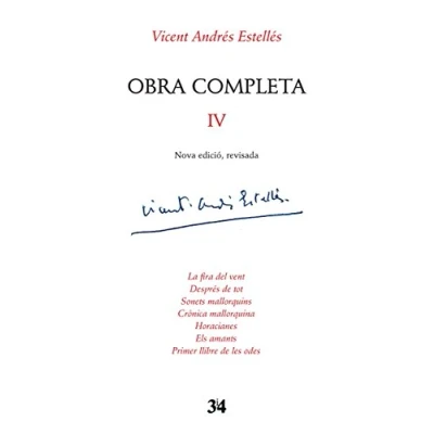 Imagen de Obra completa IV Vicent Andrés Estellés (SIN COLECCION)