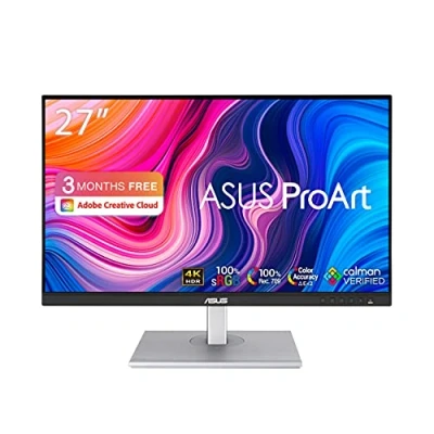 Imagen de Monitor ASUS ProArt PA279CV, 27&quot; UHD 4K, 5 ms, 60 Hz, Altavoces, HDR10, Flicker free, Palette, Negro