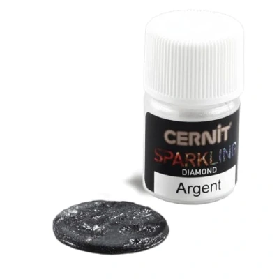Imagen de CERNIT CE6120005080C Polvo coloreado efecto ultra brillante Plateado Se puede mezclar Bote de 5 g