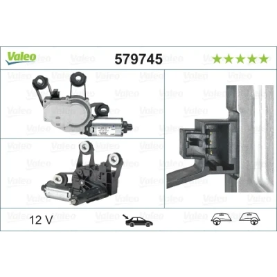 Imagen de VALEO ORIGINAL PART 579745 Motor del Limpiaparabrisas 12 posterior para dirección izquierda/derecha LAND ROVER: Freelander 2 SUV