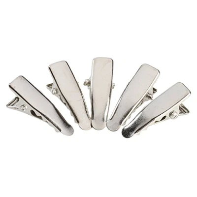 Imagen de 50pcs mini pinzas de pelo cocodrilo una sola punta con dientes