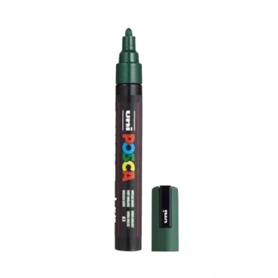 Imagen de Posca Rotulador Verde Inglés PC5M Punta Cónica mo
