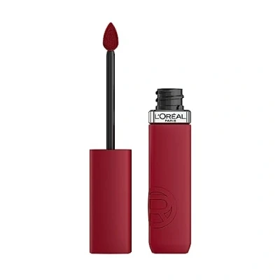 Imagen de L&#039;Oréal Paris Pintalabios Líquido, Color Intenso, Fórmula Mate de Larga Duración, Con Ácido Hialurónico, Sin Transferencia, Infaillible Matte Resistance, Tono: 420 True Romance