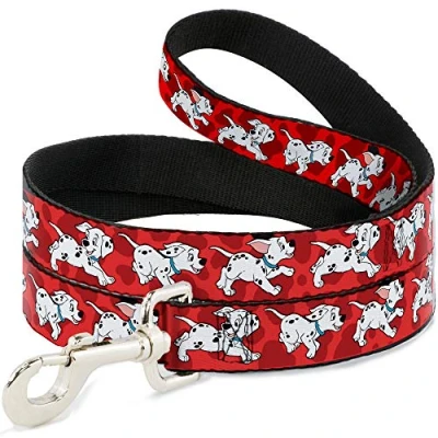 Imagen de Buckle Down Disney Dálmatas Running/Patas Rojo/Blanco/Negro Correa del Perro 1,0 cm de Ancho