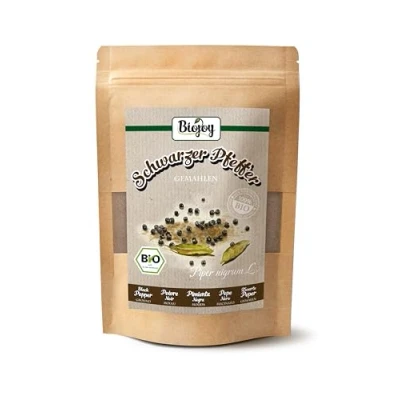 Imagen de Biojoy Pimienta negra molida Ecológica (100 g), sin aditivos (Piper nigrum L.)