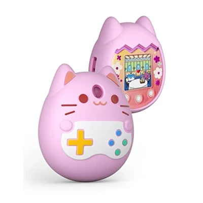 Imagen de Funda Protectora de Silicona Virtual para Mascota electrónica máquina Juegos Tamagotchi Pix Piel (Pink)