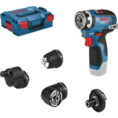 Imagen de Bosch Professional 12V atornillador a batería GSR 35 FC (incluye 4 accesorios FlexiClick, sin baterías ni cargador, en L BOXX, n.º ref. 06019H3003) FlexiClick System