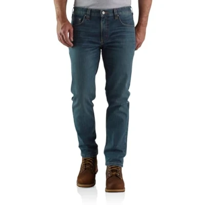 Imagen de Carhartt Rugged Flex Relaxed Fit Low Rise 5 Pocket Tapered Jean Jeans, Canyon, 32W / 32L de los Hombres