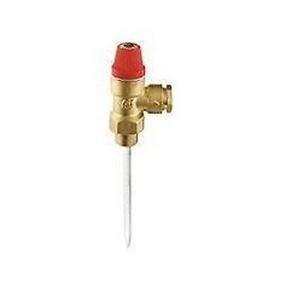 Imagen de 309530 Válvula de seguridad presión temperatura 3/4&quot;M x Ø 22 3 bar CALEFFI