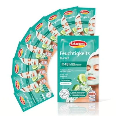 Imagen de Schaebens Mascarilla hidratante, 10 paquetes de 2 x 5ml