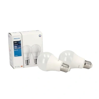 Imagen de PHILIPS CorePro Juego de 2 bombillas LED A60 E27 10 W = 75 2700 K 470 lm bajo consumo pack