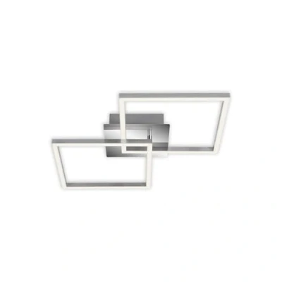 Imagen de BRILONER Leuchten lámpara de techo LED giratoria, regulable, 24 vatios, 1800 lúmenes, 3000 Kelvin, color cromo plateado