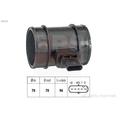 Imagen de EPS 1.991.341 Medidor de masa aire Made in Italy OE Equivalent OPEL: Corsa D Hatchback, Astra H Zafira B